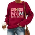 Krdevn Senior Mom Class of 2025 Sweatshirts for Women Seniors