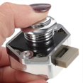 thumbnail image 2 of Push Button Latch Cupboard Latch Lock Plating Drawer Cabinet Latch Lock1, 2 of 4