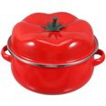thumbnail image 1 of Olla de esmalte para estofado con tapa para cocina casera, olla multifuncional, utensilios de cocina de esmalte para cocinar bibimbap, sopa, arroz, estofado, cazuela de 20 cm, 1 of 8