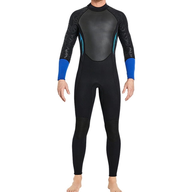 Soidarity Traje de buceo Cálido Neopreno Buena elasticidad Manga larga Estilo de una pieza Trajes de baño Fuerte Protección solar Traje de neopreno Deportes acuáticos Hombres Negro L Soidarity OD020696-03