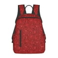 thumbnail image 3 of Balery Red Glitter Lightweight Backpack for Men and Women - Durable and Water-Resistant, Ideal for School, Work, Travel, and Everyday Use, 3 of 9