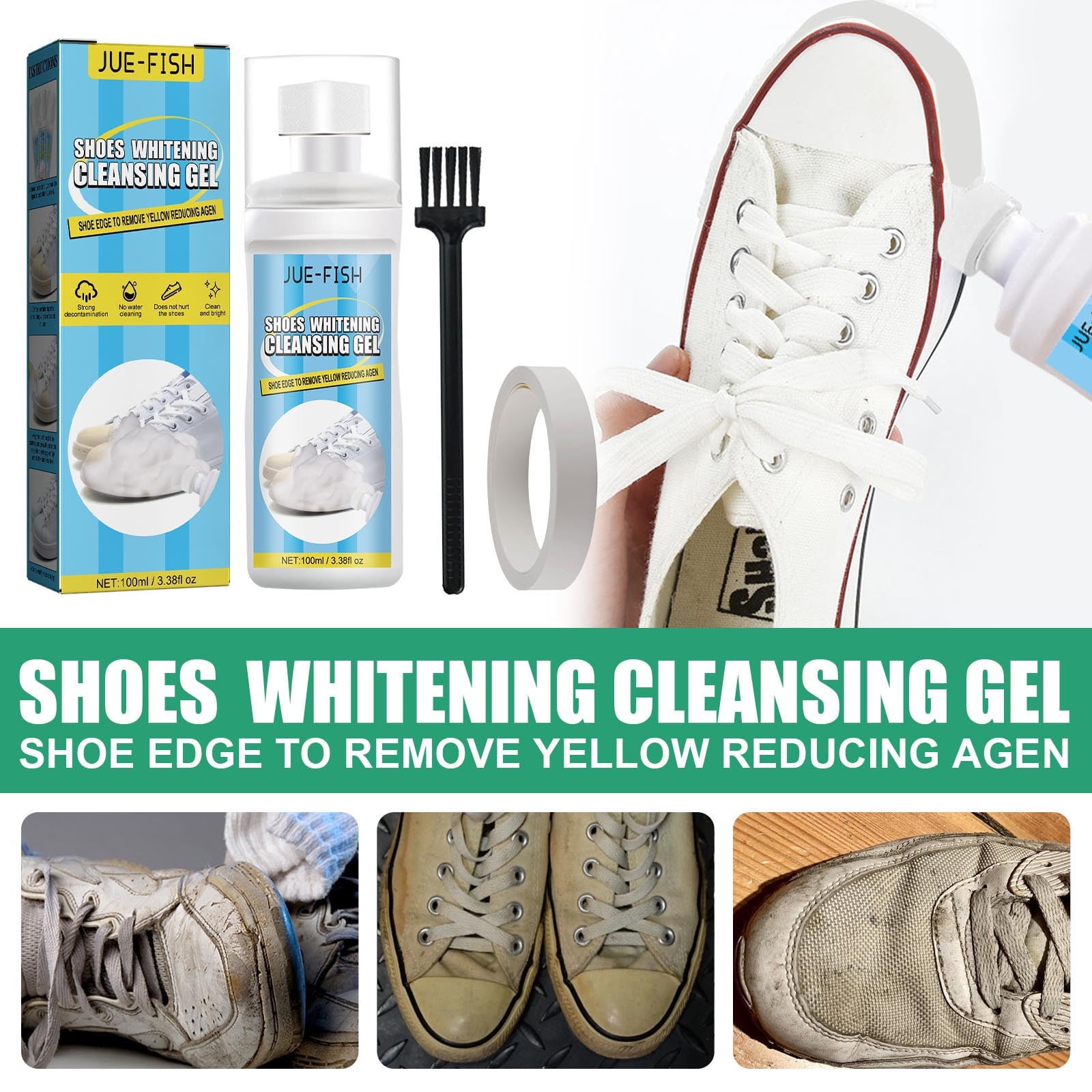  Sneaker Clean Shoe Cleaner Kit 1lb – Sneaker Cleaning Laundry  Powder Stain Remover – Washing Machine Sneaker Deodorizer Powder (1lb) :  Clothing, Shoes & Jewelry