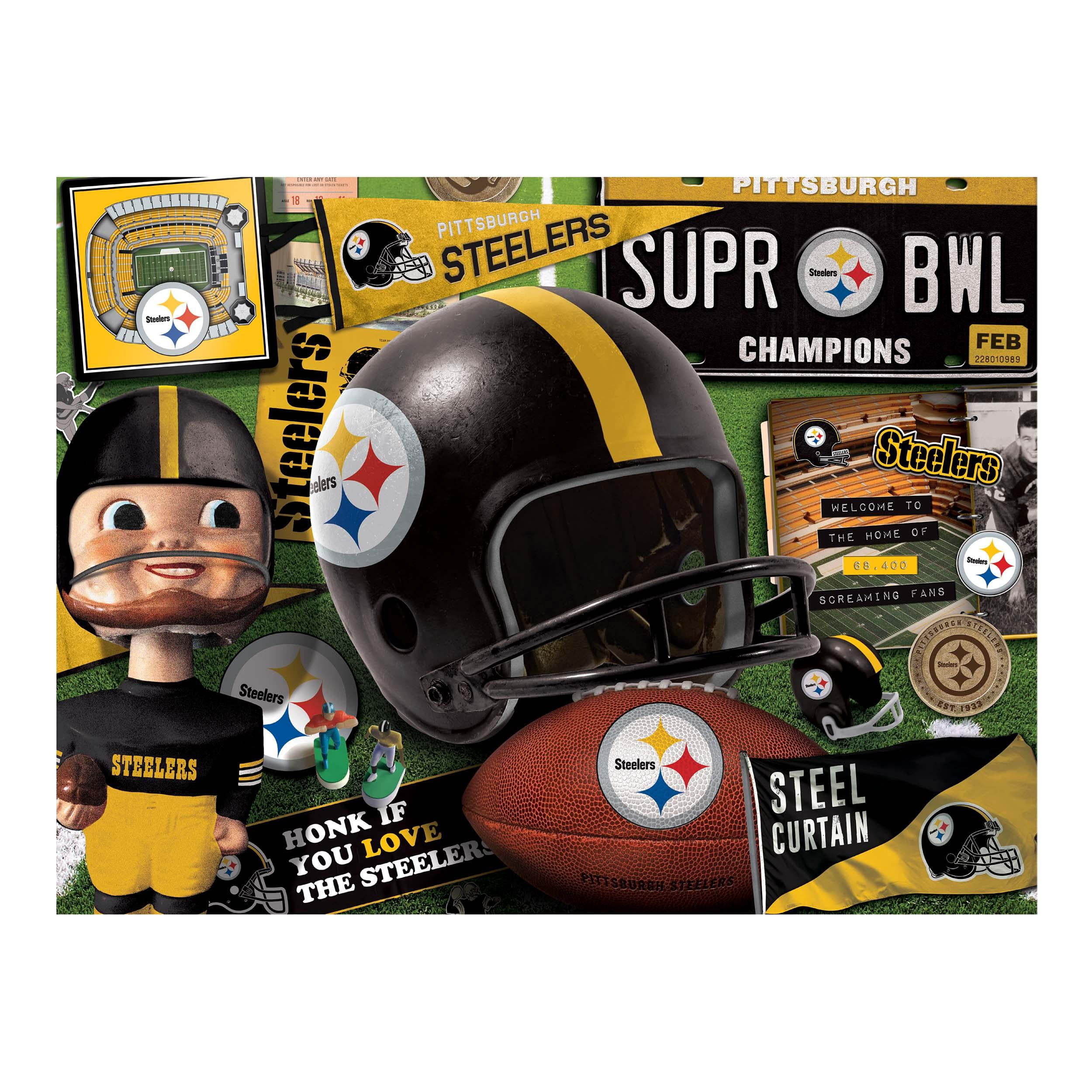 YouTheFan NFL Pittsburgh Steelers Retro Series Puzzle – 500 PC
