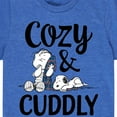 thumbnail image 3 of Peanuts - Snoopy and Linus Cozy And Cuddly - Toddler And Youth Short Sleeve Graphic T-Shirt, 3 of 6