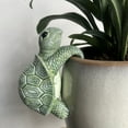 thumbnail image 4 of Decoración del hogar, decoración de la habitación, decoración de la pared Figura colgante de maceta Estatua de tortuga colgante de resina Maceta Hugger Linda tortuga trepadora Maceta colgante Figuras, 4 of 9