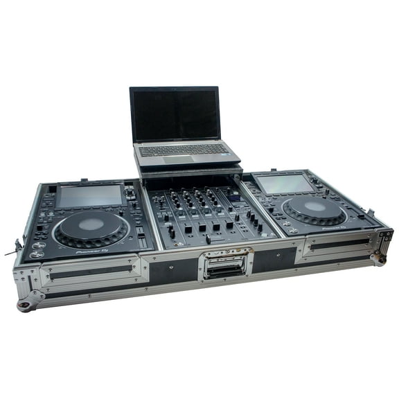 Harmony Cases HC2CDJ3KDJM900WLT Flight Laptop Tray Case fits Pioneer DJM-900NXS2