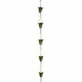 thumbnail image 2 of Patina Products Verdigris Fluted Cup Rain Chain R252, 2 of 3