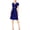 Electric Blue, variant on Women's Short-Sleeve Faux-Wrap Dress