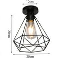 thumbnail image 5 of Wide Applications Semi Flush Mount Ceiling Light, Retro Black Industrial Pendant for Cafeteria, Bar, 5 of 5