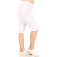 thumbnail image 2 of Moa Collection Women's Plus Size Lightweight Casual High Waist Solid Yoga Running Capri Leggings Female, 2 of 4