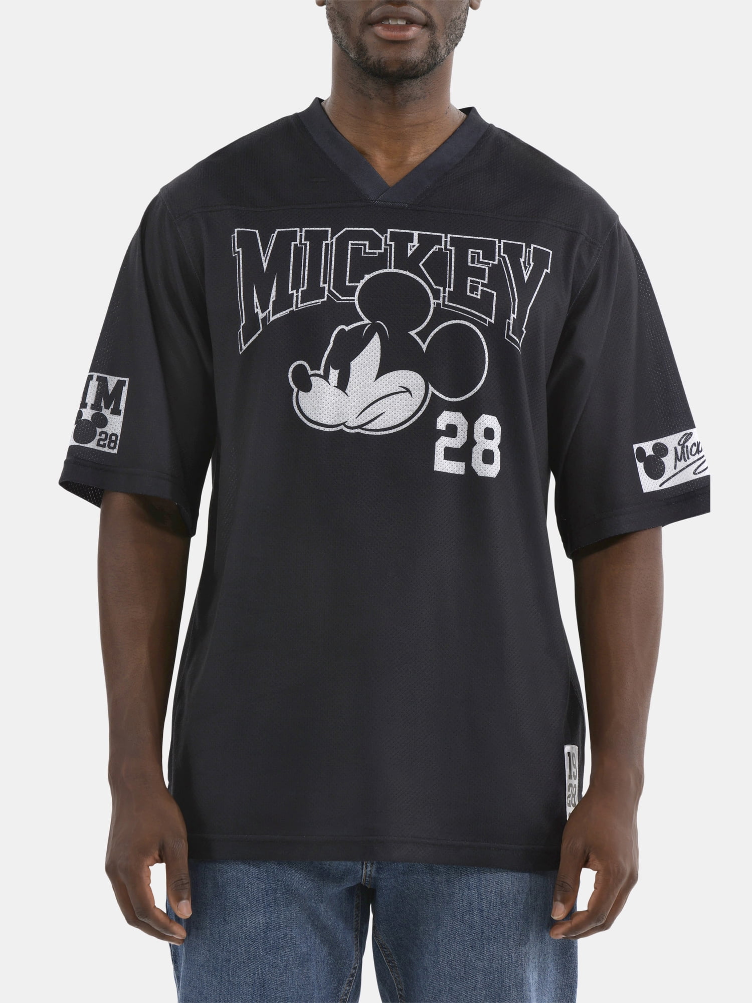 Mickey Mouse Men's and Big Men's Graphic Football Jersey, Sizes XS