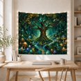 thumbnail image 5 of Highly Forest Around With Massive Ancient Tree Thick, Mystical Fantasy for Space Lovers, Galaxy Room Decor, Mother's Day Gift, Tapestry Wall Hanging for Bedroom and Dorm, 5 of 7