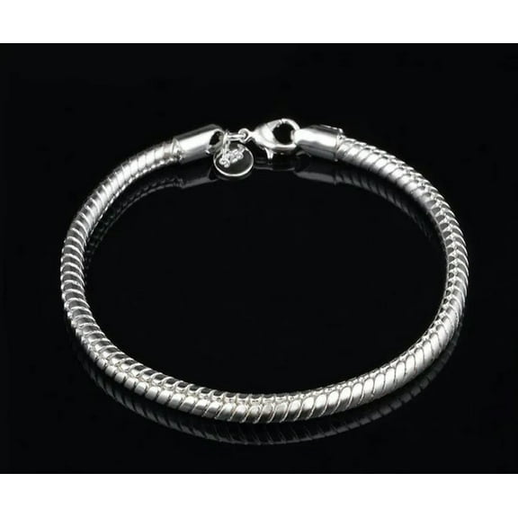 925 Sterling Silver Snake Bone Shape Bracelet Beautiful Women's Jewelry Wholesal