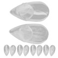 thumbnail image 1 of 10pcs Halloween Party False Teeth Set Transparent Resin Cosplay Dentures Prop Decoration15mm / 0.6in, 1 of 4