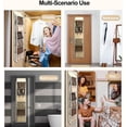 thumbnail image 7 of Lirex 6 Pocket over The Door Purse Organizer with Zipper, PVC Visual Compartment, Dust-Free, Cream White, 7 of 7
