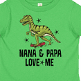 thumbnail image 4 of Inktastic Nana and Papa Love Me Dinosaur Grandson Boys Toddler T-Shirt, 4 of 5