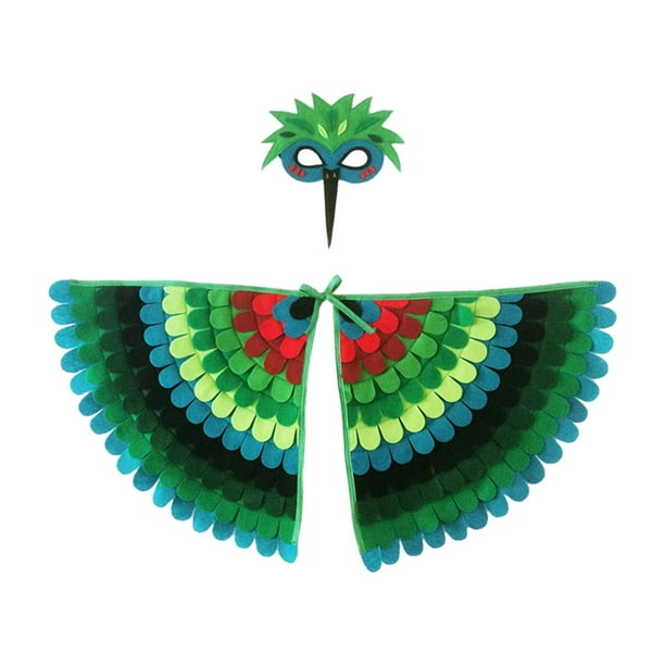 Disfraz Loro Niña Disfraz De Pájaro Alas De Loro Para Niños Con Máscara De Páj | Cuotas Disfraz Aguila Niño