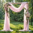 thumbnail image 4 of Tela para drapear con forma de arco de boda PARTISKY, 1 panel, gasa ruborizada de 5,5 m, 4 of 9