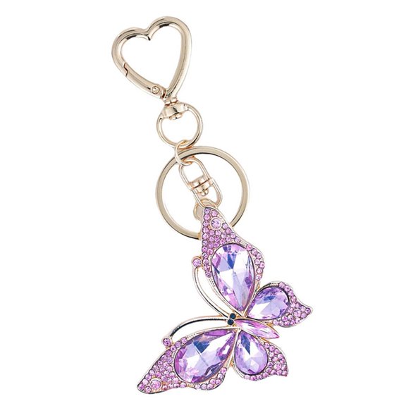 Stylish Butterfly Key Holder Portable and Eye Catching Accessory Fashion Backpack Ornament Suitable for Daily Party Use