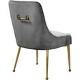 thumbnail image 5 of Meridian Furniture Owen Velvet Dining Chair in Gray (Set of 2), 5 of 5