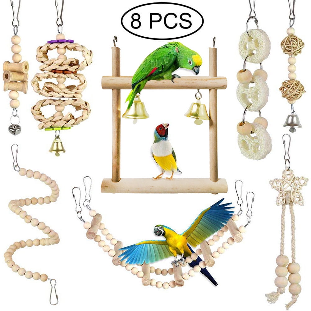 budgie cage toys