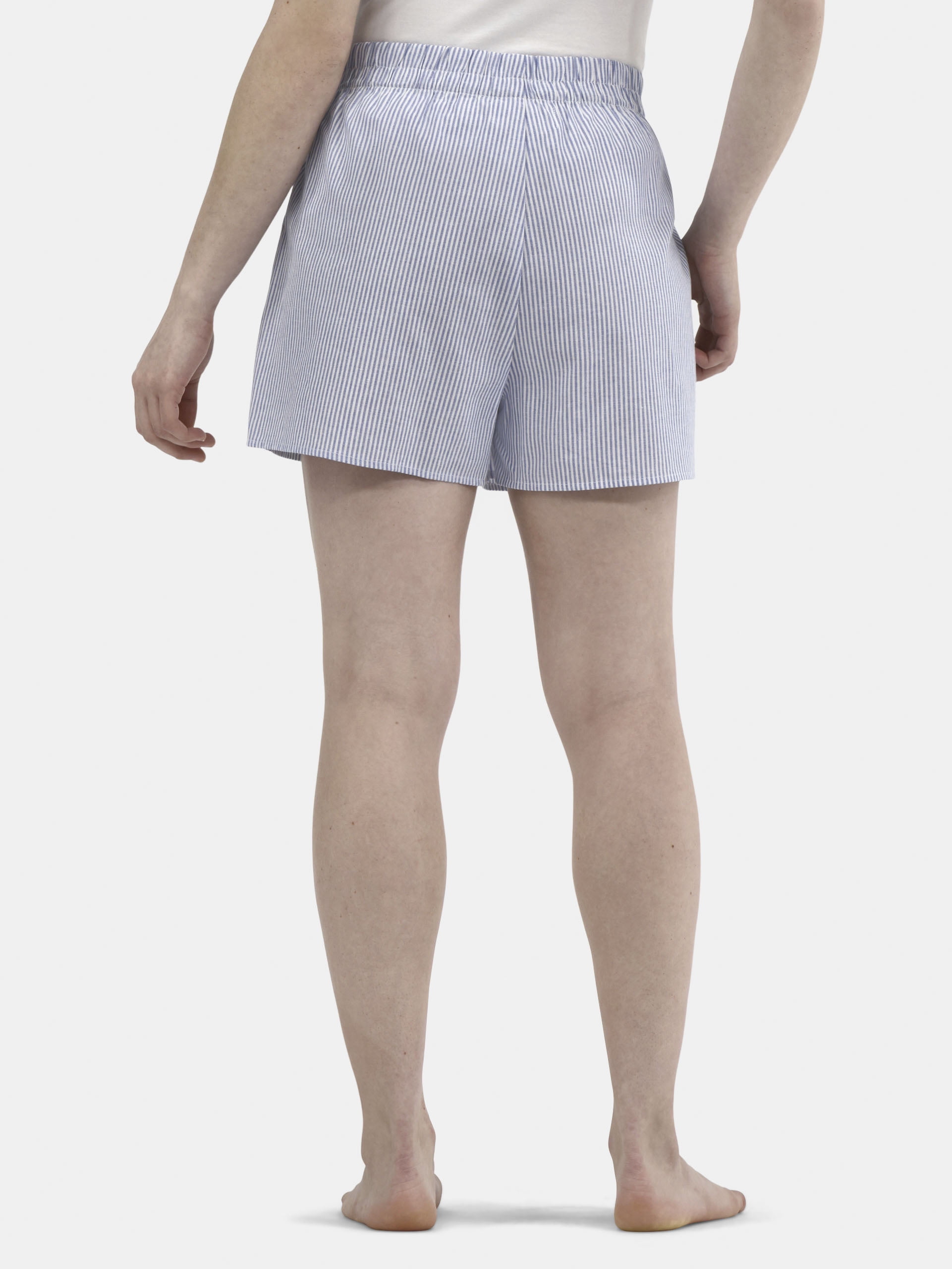 No Boundaries Cotton Boxer Shorts with Rollover Waist, 3'' Inseam, Women's