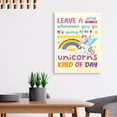 thumbnail image 2 of Unicorns Kind Of Day Canvas Prints Unframed Wall Art Painting Ready to Hang for Girls Nursery/Home/Bedroom Decor-Motivational Canvas Wall Art Gifts for Kids Teens Girls, 2 of 3