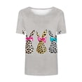 thumbnail image 4 of Pxxlle Womens Easter Shirts Funny Bunny Rabbit Graphic Tees Casual Short Sleeve Tshirt Happy Easter Party Crewneck Shirts for Holiday M, 4 of 5