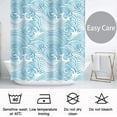 thumbnail image 6 of Ocean Wave Shower Curtain for Bathroom,Blue and White Shower Curtains Set for Bathroom with 12 Hooks, Coastal Bath Curtain 72x72in,Waterproof Fabric,Weighted Hem, Machine Washable, 6 of 6