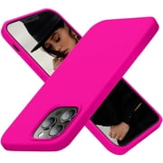 Silicone Case for iPhone 13 Pro Max - Shock Absorbent- Liquid silicone case Compatible with iPhone 13 Pro Max (6.7 inch) Hot Pink Color