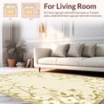 thumbnail image 2 of ODIKA 5' x 7' Machine Washable Non-Slip Area Rug, Floral Flower High Traffic Rug, Ivory, 201299, 2 of 7