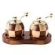 thumbnail image 2 of Tablero de ajedrez manivela pimienta molinillo cocina madera maciza tarro de condimento, 2 of 11