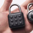 thumbnail image 3 of Pack 3 Digit Combination Padlock with Retractable Cable, Adjustable Length up to 1m, Password Reset Button, Easy to Use, Suitable for Travel Bag, 3 of 5