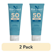(2 pack) Blue Lizard Australian Sunscreen Sheer Lotion for Face SPF 50 1.7oz