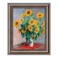 thumbnail image 4 of Bouquet of Sunflowers by Claude Monet Framed Wall Art Print, Excellent Kitchen or Living Room Wall Decor, 11x14, 2415, 4 of 6