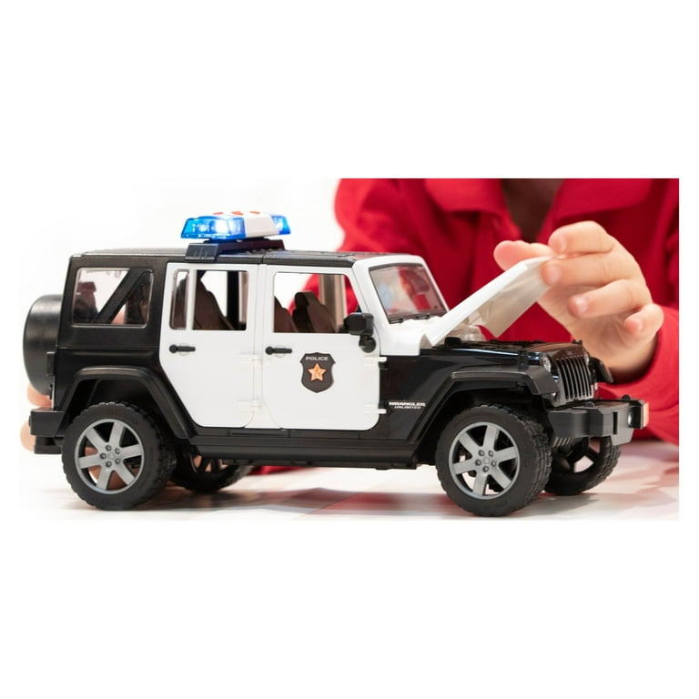 Carro de polícia JEEP Wrangler com policial - Bruder 02526