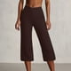 thumbnail image 1 of MKLEKYY Leggings deportivos para mujer, pantalones de yoga de pierna ancha para mujer, pantalones deportivos de cintura alta, sueltos, de punto, de color sólido y con bolsillos, 1 of 4