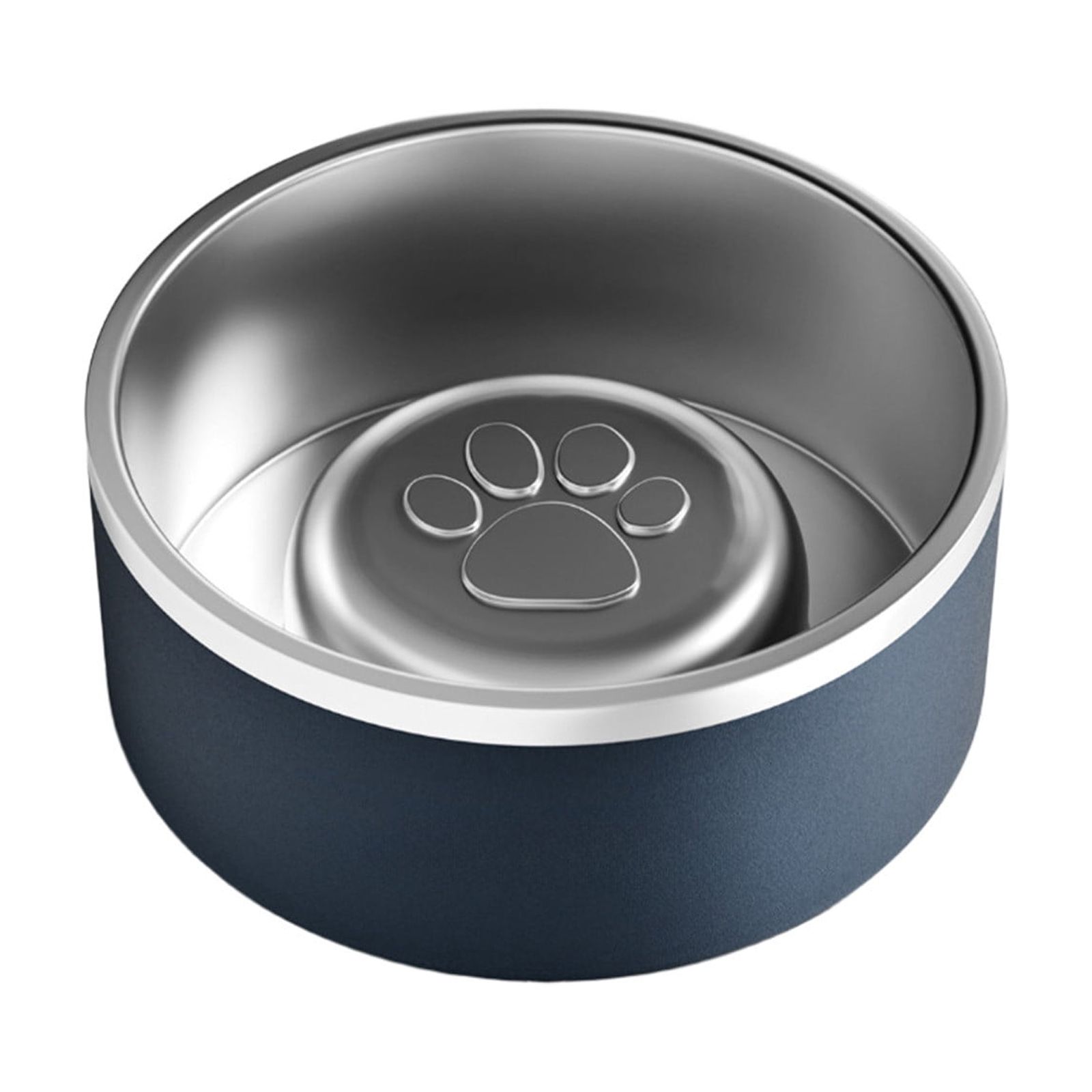 FEOLGEHLY Pets Bowl for Dogs and Cat, 304 Stainless Steel Cat/Dog Bowls Water and Food Feeder Dish for Small to Medium Pets, Non-Slip Silicone Base Pet Feeding Bowl, Pet Safe, Dishwasher Safe, Blue