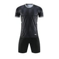 thumbnail image 2 of ZACPNCV Kids Soccer Jerseys for Boys Girls Training Outfit Uniform Athletic Shirts Sportswear Kit Black 14-16 Years, 2 of 5