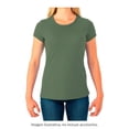 thumbnail image 3 of Playera Fruit Of The Loom para Mujer, Cuello Redondo Manga Corta Verde Talla  M, 3 of 4