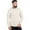 Natural, variant on Aran 100% Wool Fisherman Cable Knit Irish Sweater for Men Traditional Crew Neck Pullover Made in Ireland