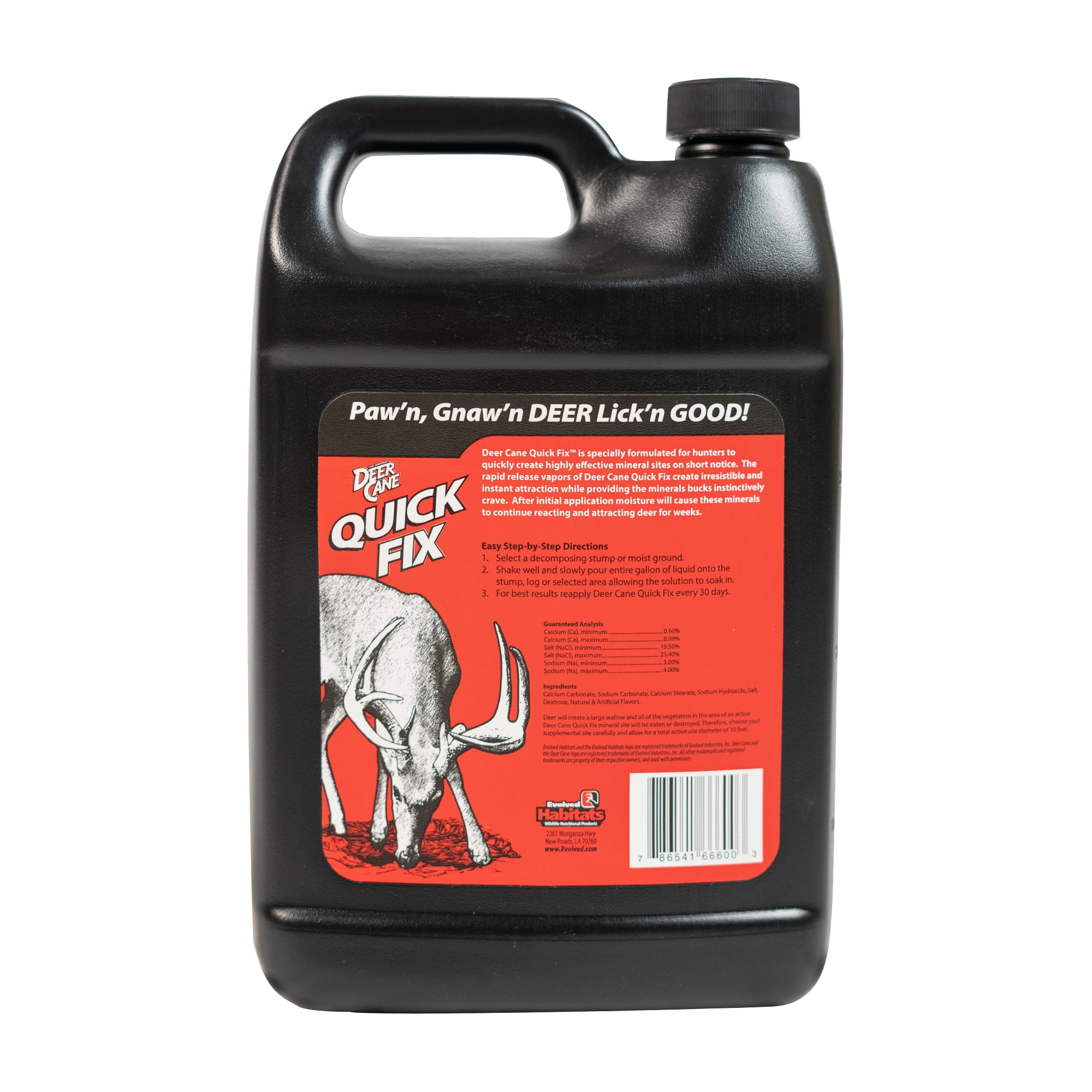 Flextone Evolved Habitats Deer Cane Quick Fix Liquid Deer Attractant, 1 Gallon