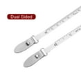 thumbnail image 4 of 2 Pack Round Retractable Measuring Tape 150cm/60-inch Soft Leather Case Tailors Tape Measure, Silver Tone, 4 of 6