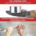 thumbnail image 5 of Cinta de aluminio Saffire Heavy Duty HVAC de 7,6 cm x 45,7 m (paquete de 3), 5 of 5