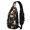 Corgi and Box Black Pattern, variant on Cavalier King Charles Spaniel and Dog Paw Sling Backpack, Casual Day Sling Pack with Earphone Port, Adjustable Strap Gift Ideas for Travel Shopping