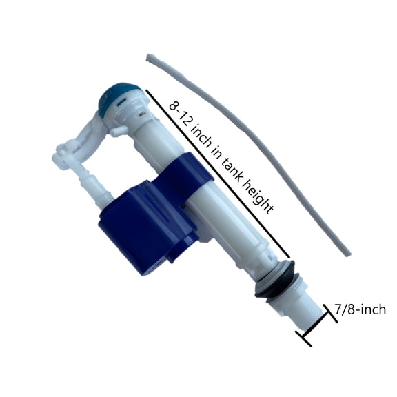 Crane Adjustable Fill Valve Replacements, Bottom Water fed Toilets by NuFlush (2 Pack)