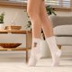 thumbnail image 5 of Calcetines gruesos y cálidos de invierno para mujer, con forro polar, hasta la pantorrilla, bonitos y gruesos, para dormir., 5 of 9