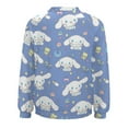 thumbnail image 5 of Cinnamoroll Women's Casual Crew Neck Sweatshirt Long Sleeve Pullover Tops, 5 of 8