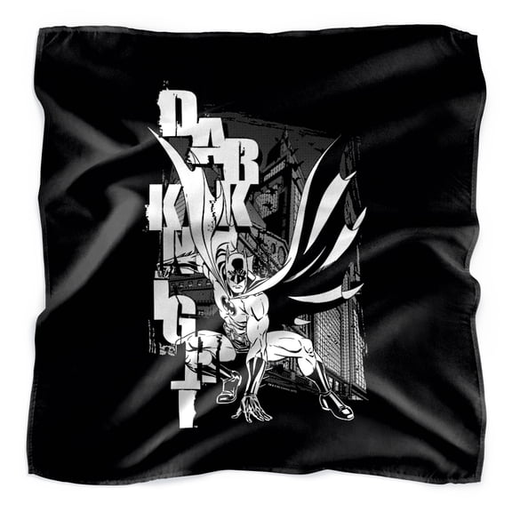 Batman Vertical Letters Bandana (21 in x 21 in)