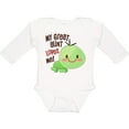 thumbnail image 3 of Inktastic My Great Aunt Loves Me- Cute Turtle Boys or Girls Long Sleeve Baby Bodysuit, 3 of 5